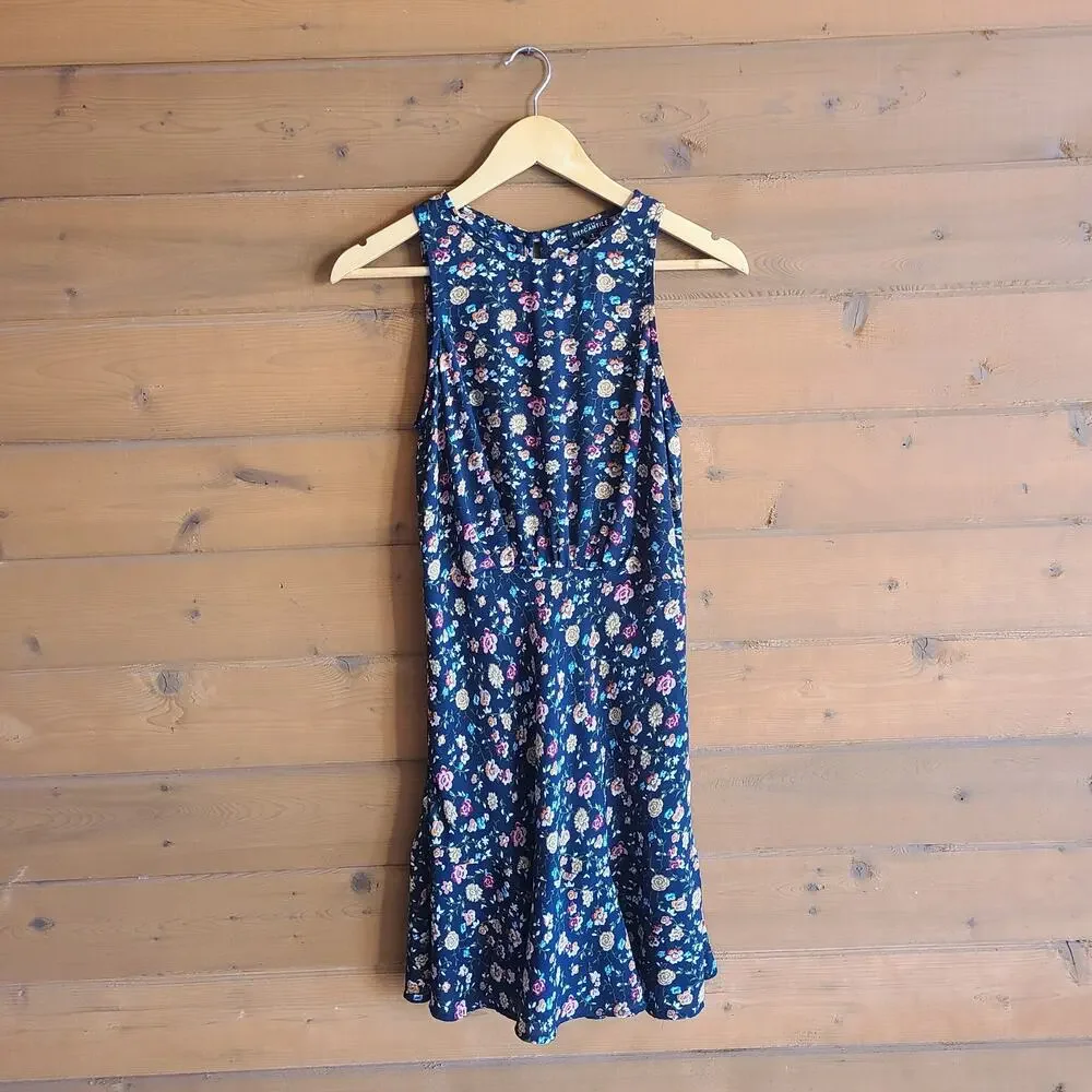 J. Crew Mercantile Floral Dress Tank Top Vintage Navy 2 Boho Cottagecore Preppy